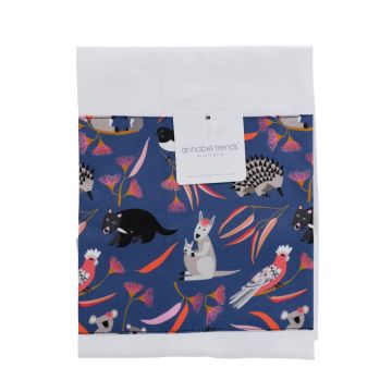 Aussie Animals and Flora Kitchen Linen Cotton Tea Towel 